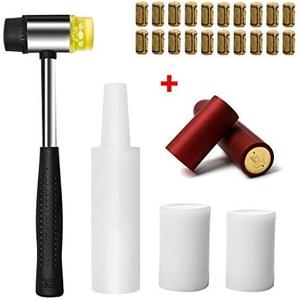 4 Pcs Hand Corker Set, For Standard Wine, Belgian Beer, and Synthetic Plastic Corks, with 20Pcs Wine Cork and 20Pcs Red Pvc Heat Shrink Caps (Hand Corker Set)