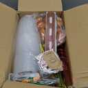 LiYiQ 158 Pcs Football Party Favors Football Party Supplies with Cup Straw Stress Ball Keychain Sticker Slaps Bracelets Whistle Thank You Tags for Football Birthday Decorations