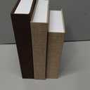 Tioncy 3 Pcs Fake Book Box Neutral Linen Book Box Decorative Faux Prop Storage for Farmhouse Home Decor shelf Table Card Photo DIY Keepsake Gift(Multi Sizes,Khaki, Dark Coffee, Light Coffee)
