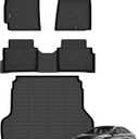 ANBINGO Floor Mats & Cargo Liner for Kia Forte 2019-2024, Custom for Forte S/EX/FE/LX/LXS/GT/GT-Line, 3D All Weather Car Floor Liners for Forte, Full Set