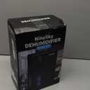 NineSky Dehumidifier,98 OZ Dehumidifiers for Home,(1100 sq.ft) Dehumidifiers for Basement Bathroom Bedroom with Auto Shut Off, Switchable 7 Colors Light (Black)