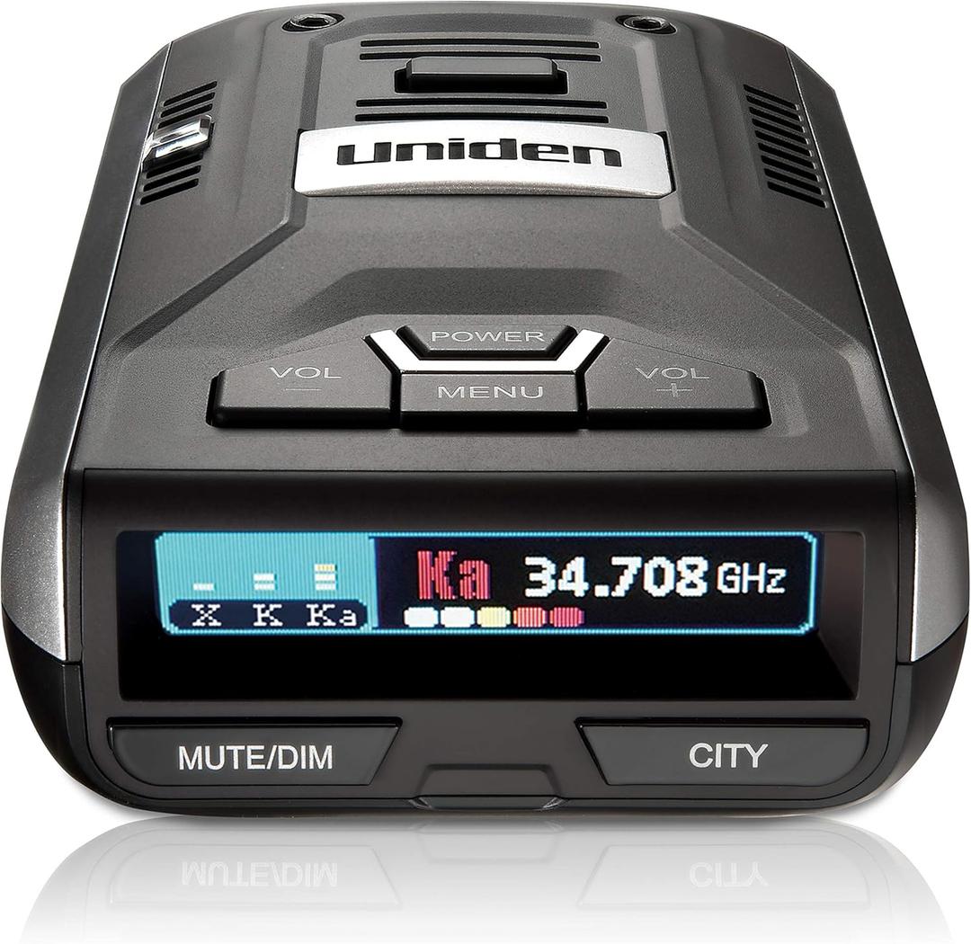 Uniden R1 Extreme Long Range Radar Laser Detector 360 Degree, DSP, Voice Alert Silver