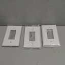 CML Jumbo Decorator Wall Plate, 6 Pack Oversized Electrical Outlet Receptacle Covers, 1-Gang White Switch Plates, Over-Size 3.5 x 5.5, Impact Resistant, ETL Listed