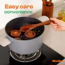 2 x Riveira Premium Brown Bamboo Wooden Spoons for Cooking Set of 3  Premium Brown Bamboo Wooden Cooking Utensils, Wooden Spatula, Wooden Spoon - Premium Quality Wooden Utensil Set for Non-Toxic Cooking