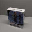 VBSD Adjustable Weighted Vest for Women Men 4-10lb/11-20lb/20-32lb Vest with 6 Ironsand Weights Body Weight Vest with Reflective Strip for Running Walking Strength Training Workouts (Black)