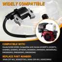 30500-Z5T-003 Lgnition Coil Module, with 4 Prong Connector for Honda GX340 GX390 GX390T2 GX390U2 EB6500 EB5000 Gasonline Engines Replaces 30500-Z5T-003,30500-Z5R-003 (1PCS)