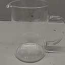 Roshtia1 Pcs 1Cup 500 ML Glass Measuring Cup with Insulate Handle V Shaped Spout High Borosilicate Glass Measuring Beaker 3 Scales (OZ, Cup, ML/CC) for Kitchen Restaurant Home, Easy to Read, 16 OZ