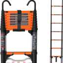 Telescoping Ladder 8.5FT, Aluminum Extension Ladder with One-Step Fold