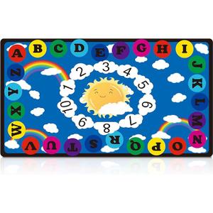 Drydiet 11.8 x 6.6 ft Alphabet Classroom Rug Elementary Daycare Rug
Large Colorful Preschool Carpet for Classroom Playmat for Kids Toddler Nursery Back to School Early Learning