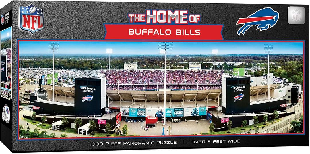MasterPieces NFL 1000 Piece Jigsaw Puzzle - Buffalo Bills Stadium Panoramic 13"x39"