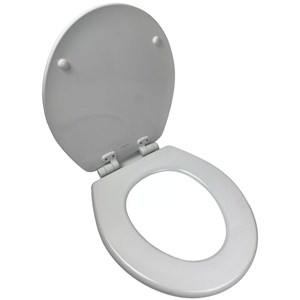 Bemis Toilet Seat, Easy Clean, Non Slip Premium Wood Seat, Easy Install, Made in USA, Round, White
