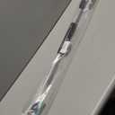 RESTMO 36 Long Watering Wand, Metal Garden Hose Wand with 180 Swivel Head and 10 Spray Patterns, Heavy Duty Hose Nozzle Sprayer with Thumb Flow Control, for Water Hanging Baskets, Shrubs, Silver