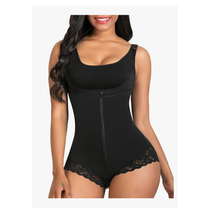 SHAPERX Women's Fajas Colombianas Shapewear Postpartum Tummy Control Body Shaper Butt Lifter Bodysuit, Size XL