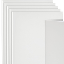 Paper Junkie 5 Pack 8.5x11 inch White Blank Hardcover Books for Kids to Write Stories, Unlined Scrapbook and Journal