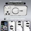 Magnetic for iPhone 17 Pro Case, Built-in Screen Protector Black