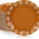 Yungyan 100 Pcs Pink Platos De Barro Mexicanos Paper Plates Cielito Lindo Party Decoration Barro Party Mexico Traditional Terracotta Flower Clay Pottery Dishes for Baby Shower Wedding Birthday (7'')