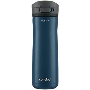 Contigo Jackson Chill 2.0, Vacuum-Insulated Stainless Steel Water Bottle with Secure Lid, Leak-Proof Travel Friendly, 20oz Capacity, Blueberry Color, Keeps Drinks Cold for 12 Hours Missing part