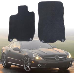 GXARTS Car Waterproof Floor Mats Carpet Full Set Fit for Mercedes-Benz SL-Class R230 2002 2003 2004 2005 2006 2007 2008 2009 2010 2011 | All-Weather Protect, Velour Automobile Floor Liner Accessories