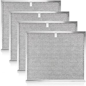 BPS1FA30 99010299 Range Hood Grease Filter 11-3/4" x 14-1/4" x 3/8" Mesh Aluminum Filter fit for B-roan QS1 30" N-utone WS1 QS2 Range Hood Replace S99010305 AP3378953-4 Pack by Fetechmate