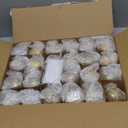 Qilery 24 Pcs Christmas Ornament Place Card Holders and 48 Pcs Name Cards Gold Glass Ball Place Holders Table Sign Card Holder for Xmas Party Setting Wedding Anniversary Table Decoration