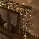 LITBLOOM Lighted Birch Garland 6FT 48 LED Battery Operated with Timer Pre-lit Twig Vine Lights for Christmas Fireplace Mantle Table Decoration Indoor Outdoor