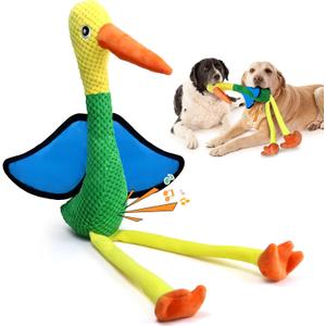 Large Squeaky Dog Toys - Plush Crinkle Dog Toy for Small, Medium, and Large Breeds - Fun for Indoor Puppies and Senior Pups Playing (Colorful)