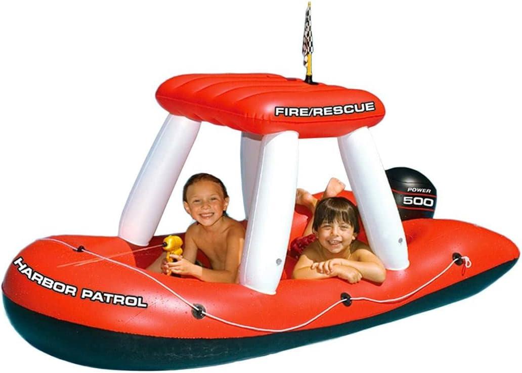 Swimline Fireboat Squirter Inflatable Pool Toy Red/White, 60 X 33 X 32"