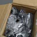 Black Curtain Rods for Windows 66 to 120 Inch, Wrap Around Long Heavy Duty Blackout Window Treatment Rods, 1'' Adjustable Curved Drapery Rod for Indoor Outdoor, All Metal, Aluminium Bracket