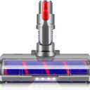 E.LUO Floor Head Soft Roller Brush Compatible with Dyson V7 V8 V10 V11 V15 Vacuum Cleaners Parts Rotatable Motorhead