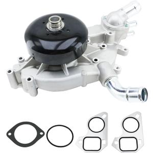 AW5104 Water Pump with Thermostat G7341B 252-845 for 1999 2000 2001 2002 2003 2004 2005 2006 Chevrolet GMC Rainier Escalade 4.8 5.3 6.0L, 19195104, 12569519