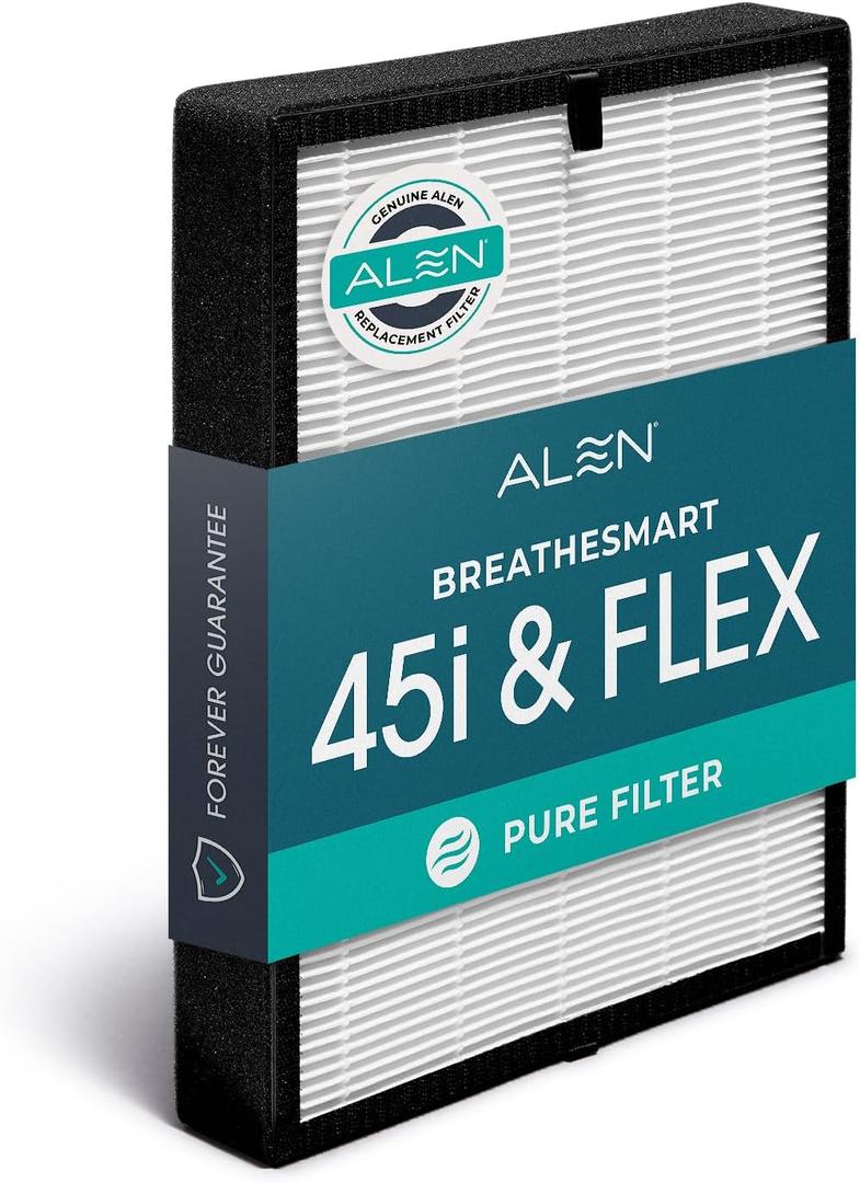 Alen Air Filter B4-Pure Replacement H13 True HEPA Filter for BreatheSmart 45i & Flex Air Purifier - Captures Allergens, Dust, & Mold (1 Filter) (11" x 15" x 2")
