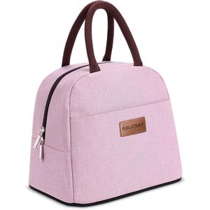 BALORAY Lunch Bag for Women Men Insulated Lunch Box for Adult Reusable Lunch Tote Bag for Work, Picnic or Travel (Pink)
