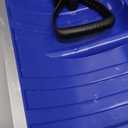 Snow Shovel for Driveway: 48" Ergonomic Dual D-Handles for Less Back Strain - Aluminum Wear Strip Cleaning Shovel - Lightweight and Portable Snow Removal Tool for Car Camping Outdoor (blue)