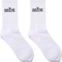 Bride Socks, Bachelorette Gifts for Bride, Cotton Bridal Socks, Wedding Bride to Be Gifts, Bachelorette Party Decorations, Bridal Shower Gifts (White)