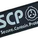 5 x 1Pc Black SCP Foundation Special Containment Procedures Foundation Logo Military Hook Loop Tactics Morale Luminous Patch Tactical Bag AccessoriesTactical and Personal Defense