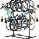 WALMANN Freestanding Bike Stand for Garage, 6/7 Bikes Vertical Bike Storage Stand Heavy Duty Bike Floor Stand