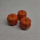 Sliner 3 Pcs Ceramic Pumpkin Jar with Lids 14 oz Pumpkin Jars for Candle Making Small Fall Candy Bowl for Thanksgiving Home Table Decorations Candle DIY Supplies Wedding Gifts(Orange)