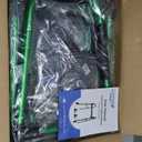 Folding Walker with 2 Skis and 5" Wheels, Lightweight Walkers for Seniors and Adults, Supports Up to 350 Pounds, Adjustable Height, Compact Standard Walker, Green