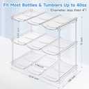 Stackable Water Bottle Organizer for Stanley 40 oz Tumbler, Water Bottle Holder for Cabinet, Pantry Kitchen Organizers and Storage for Stanley Cup Accessories, Tumbler Organizer and Wine Rack, 3Pack