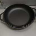 Lodge Cast Iron Double Dutch Oven - Pre-Seasoned 2-in-1 Cast Iron Cookware - Pot & Skillet Combo - Even Heat Retention - Oven-Safe, Versatile Pot - 5 Quart