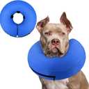 Supet Inflatable Dog Cone Collar Alternative After Surgery, Dog Neck Donut Collar Recovery E Collar for Neuter, Soft Pet Cone for Small Medium Large Dogs (XXL(Neck 18.5"-23.5"))