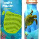 Moonovator EcoBottles  100% Pure Copper Water Bottles | Easy-To-Use and Carry, Fancy Prints | Non-Insulated Bottles with Health Benefits and Emphasizing on Social Causes (Multi)