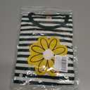 LUKYCILD Baby Girls Summer Clothes Casual Clothing Suit Short Sleeve Striped T-Shirt +Pants (Green)