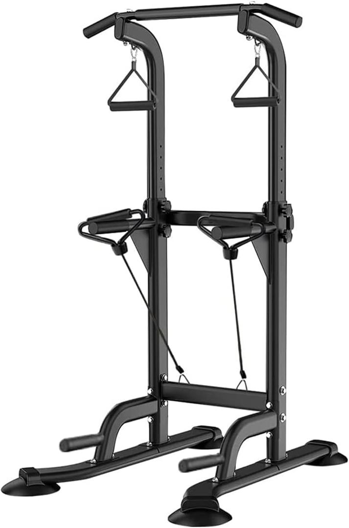Power Tower Pull Up & Dip Station Multi-Function Home Strength Training Fitness Workout Station Height Adjustable (Original)
