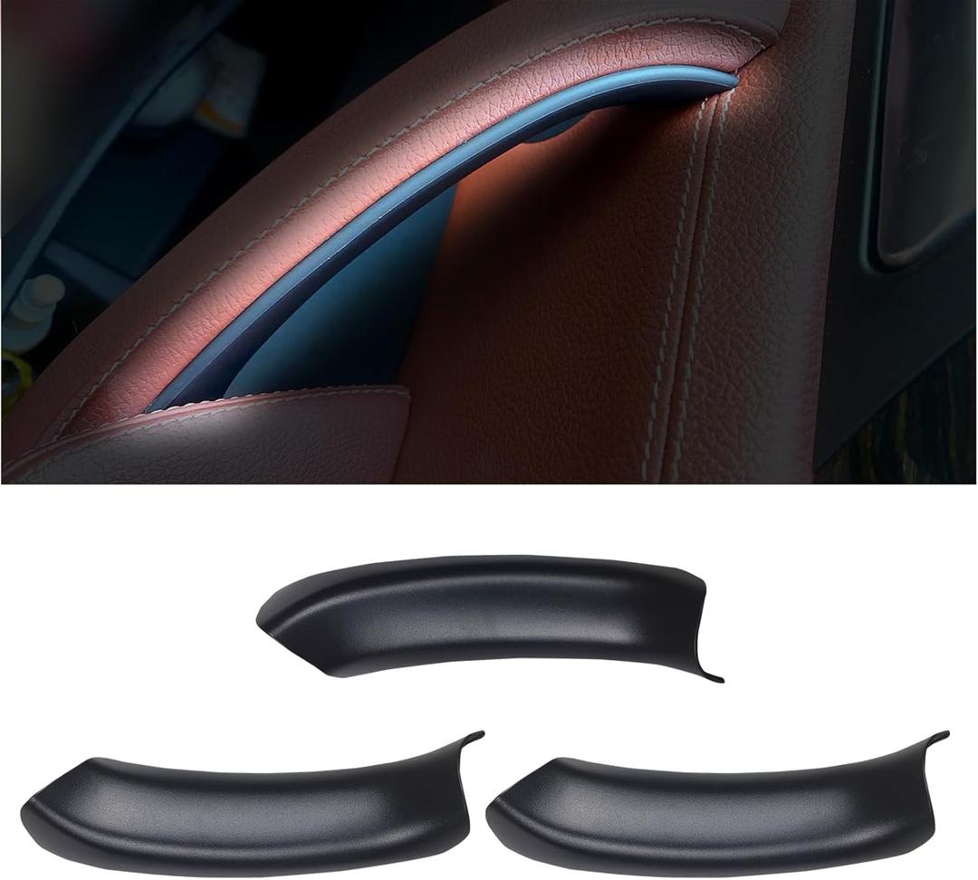 EXcarlive for BMW x3 F25 2010-2017 x4 F26 2014-2017 Inner Door Handle Cover 28i 35i 2011 2012 2013 2015 2016 Handle Protector 2pcs(Black)