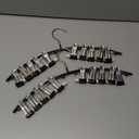 Tank Top Hanger, 6 Tier Space Saving Bra Hangers, Closet Organizers and Storage, Dorm Room Essentials for Girls, Organization for Camisoles Sports Bras Strappy Dress Swimsuits Ties, 2 Pack