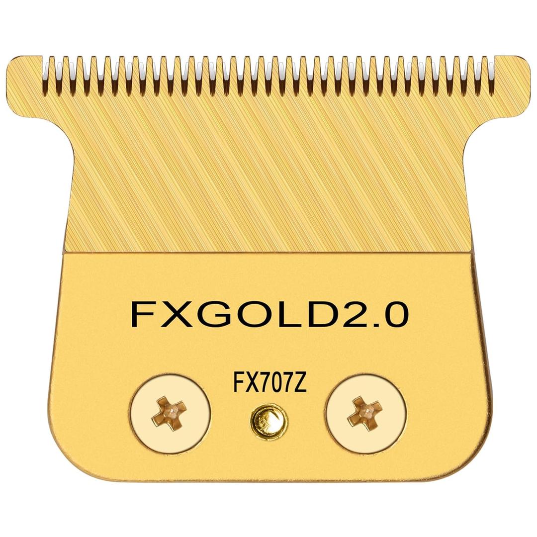 FXGOLD 2.0 Replacement Blade for All BaByliss FX787 & FX726 Trimmers, Ultra Precise DLC Replacement Blades Compatible with BaByliss Trimmer Blades, FX707Z Gold