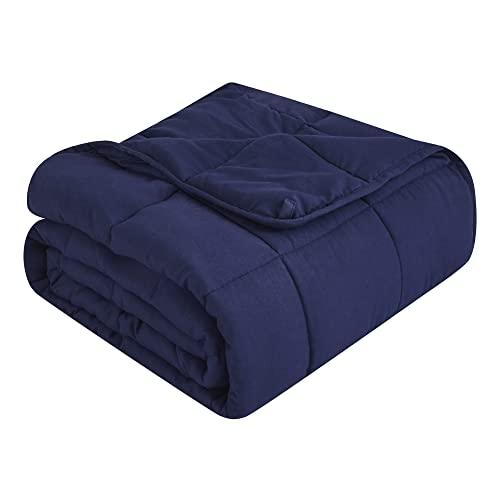 Topcee Weighted Blanket for Adults (15 lbs, 60" x 80") Queen Size Soft Cooling Heavy Blanket Sleeping, Apply to 130-160 lbs Body, Thick Breathable Blanket with Glass Bead, Easy Care