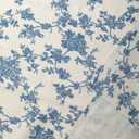 YiHomer Pastoral Round Tablecloth - 48 Inch Dia. Table Cloth - Washable Table Cover with Dust-Proof Wrinkle Resistant for Restaurant, Picnic, Indoor and Outdoor Dining, Floral (Dark Blue)