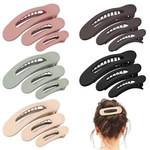 15 PCS Flat Claw Clips, 5 Colors Flat Hair Clips 3 Sizes Hair Claws for Women Girls Accessories Barrettes for thick Thin Hair, Birthday Mothers Day Gifts